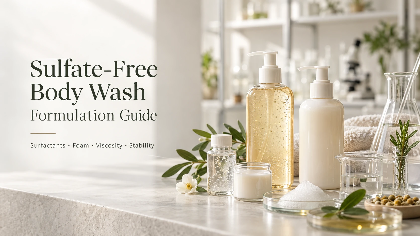 Guía de formulación de geles de baño sin sulfato-para marcas privadas