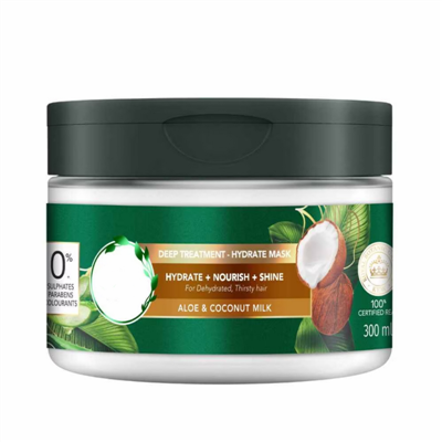 Mascarilla capilar con aceite de ricino y aloe vera